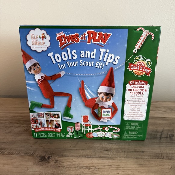 The Elf On The Shelf Scout At Play Tools Tips Idea Book Accessories Kit Set - Picture 10 of 11